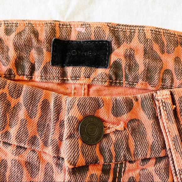 MOTHER High Waisted Looker Jean Ankle Fray Animal Attraction Leopard 27 NEW NWT - Picture 8 of 15